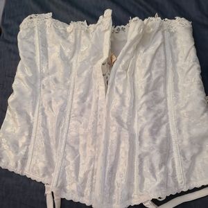 Edwardian Corset Lace-Up Back, 90's Vintage